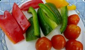 Krůtí  s fazolí, paprikou a rajčaty (příloha jen se zeleninkou)