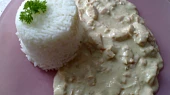 Kuřecí nudličky se šunkou a Nivou