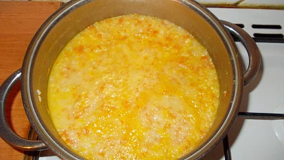 Květáková polévka s mrkví, květáková polévka