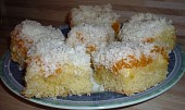 Mandarinkový koláč s kokosem