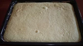 Mandarinkový koláč s kokosem, Předpečený piškot