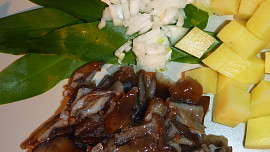 Krém z medvědího česneku s václavkami