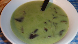 Krém z medvědího česneku s václavkami