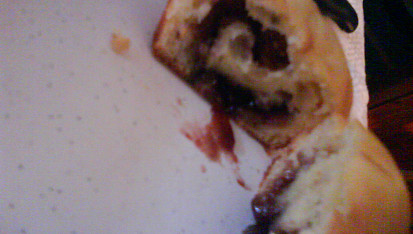 Muffiny s marmeládou, Rozkrojený muffin :)