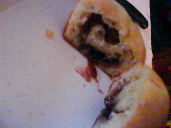 Muffiny s marmeládou, Rozkrojený muffin :)