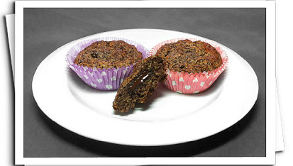 Ořechové muffinky s čokoládou