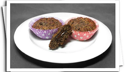 Ořechové muffinky s čokoládou