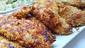Pikantní kuřecí kousky ve smetanovo-parmezánové krustě