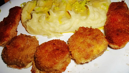 Plněné a smažené žampiony, Plněné a smažené žampiony