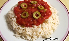 Rajčatovo-olivová omáčka na těstoviny/rýži
