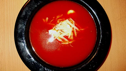 Rajská polévka na italský způsob, rajská polévka