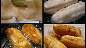 Řapíkatý celer plněný,v těstíčku smažený, Obalíme v těstíčku a smažíme ve větší vrstvě oleje.Po usmažení dáme na papírovou utěrku odsát přebytečný tuk.