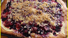 Špaldový ovocný koláč