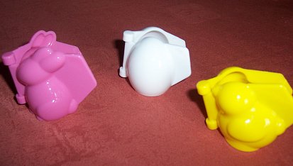 Velikonoční vajíčka, kuřátka a zajíčci, rozvírací formičky