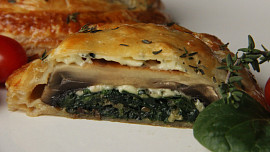 Žampiony " Wellington"