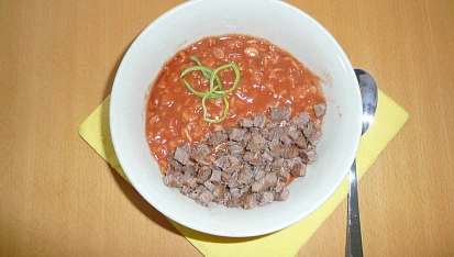 Zdravá rajská pro děti s vločkami