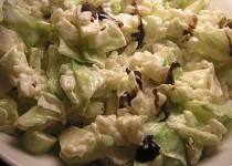 Zelený salát s těstovinami orzo
