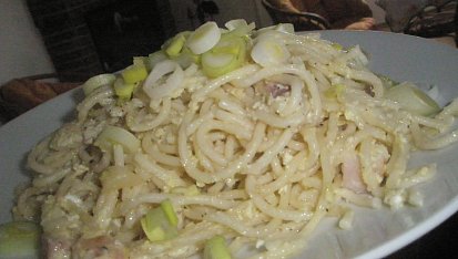 Autentické špagety carbonara podle Emanuela