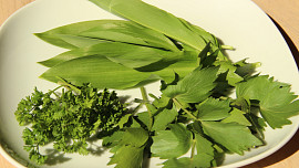 Bylinkové strouhané brambory s mletými kuličkami