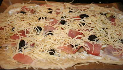 Domácí pizza z žitného kvásku