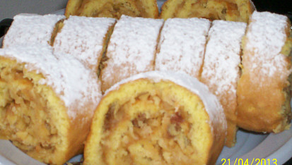 Jablečná roláda - rychlá
