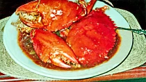 Krabi na způsob Padang kuchyně - kepiting Padang