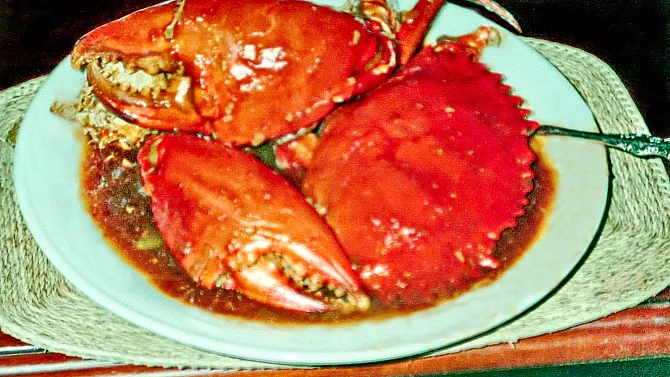 Krabi na způsob Padang kuchyně - kepiting Padang