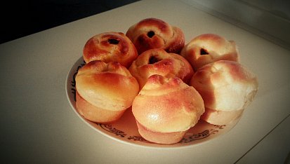 Kynuté muffinové růže