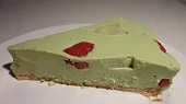 Matcha nepečený dort