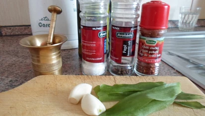 Pangasius v česnekové pastě