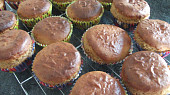 Pohankovo-citronové cupcakes, po upečení