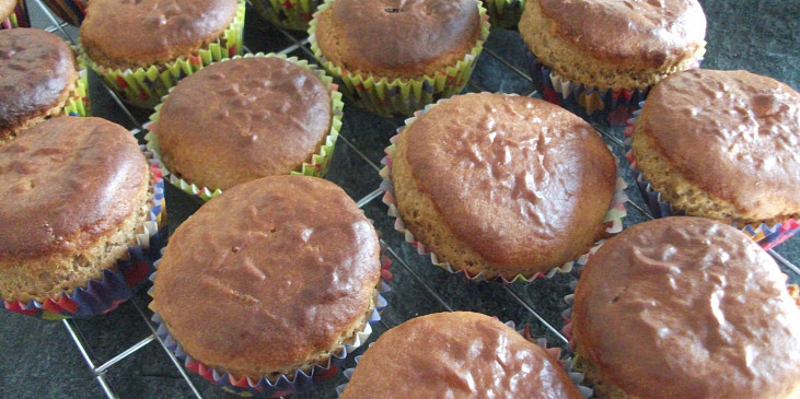 Pohankovo-citronové cupcakes (po upečení)