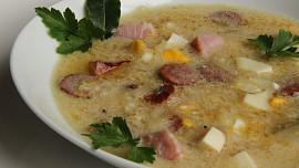 Polévka z uzených žebírek