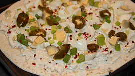 Quesadilla s vejci a jalapeňo