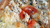 Rychlá pizza "domácí" sýrová a chorizo
