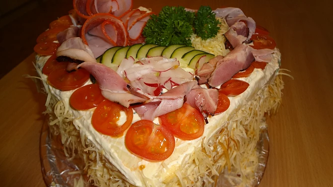 Slané a sladké srdce, Slaný dort