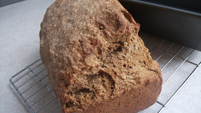Stout chléb (chléb z černého piva), hotový chléb