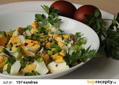 Turecký vajíčkový salát ( Yumurta piyazi)