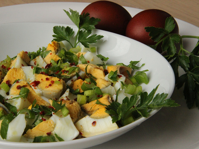 Turecký vajíčkový salát ( Yumurta piyazi)