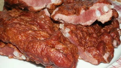 Uzená žebra - prostě jen uvařená