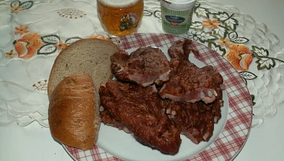 Uzená žebra - prostě jen uvařená