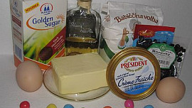 Velikonoční muffinky s bílou čokoládou