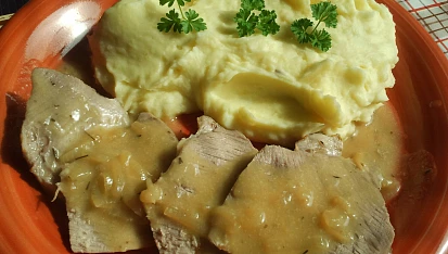 Vepřová pečeně s omáčkou Robert, vepřová plec