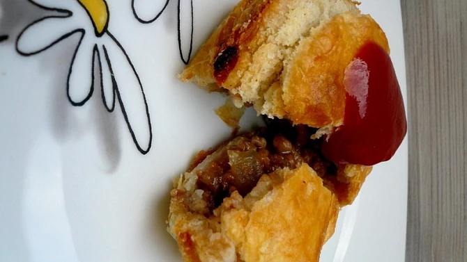 Australský masový koláč, Muffin