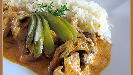 Beef Stroganov podle Vodoucha