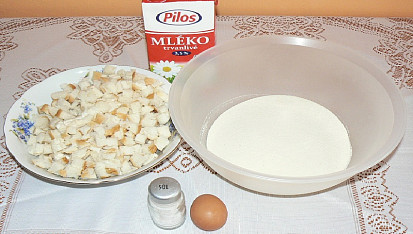 Brádeláky, Suroviny na těsto