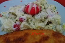 Bramborovo-ředkvičkový salát