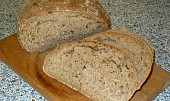 Celokváskový pšenično-žitný chléb (Krásně voňavý,nadýchaný,lehce nakyslý,s křupavou kůrkou a očky ;-))