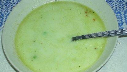 Chřestovo - hrášková polévka