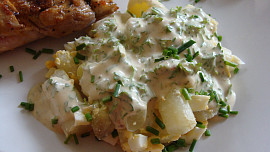 Chřestový salát s vejci